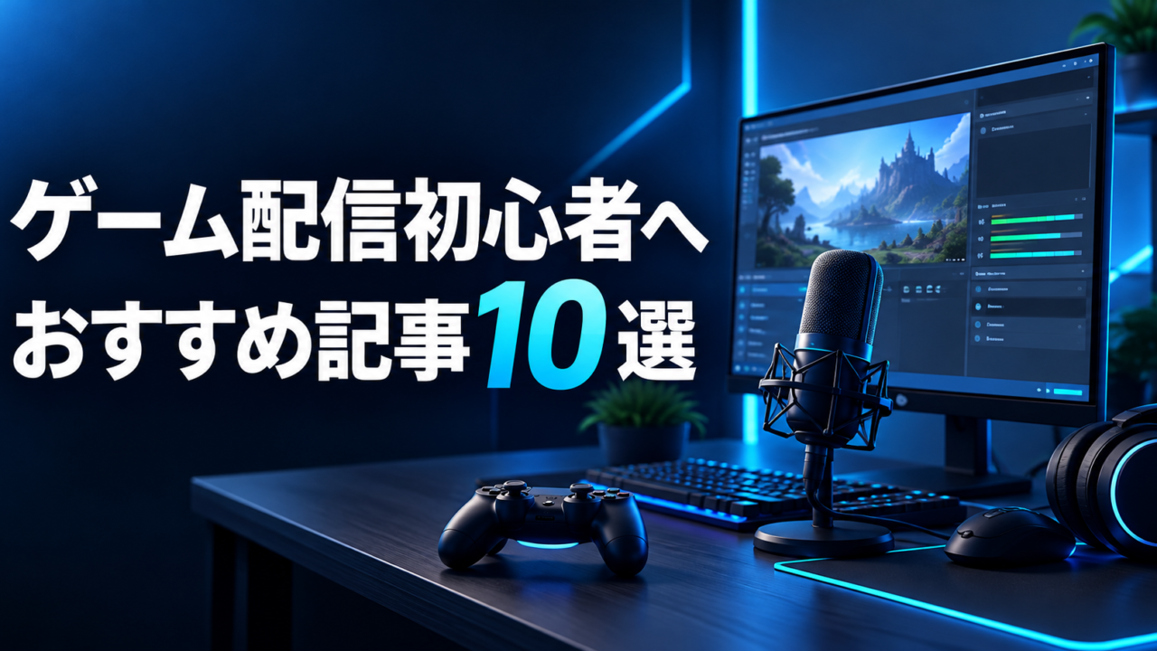 ゲーム配信初心者へ｜おすすめ記事10選